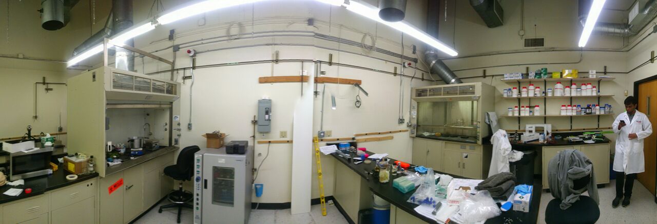 Panoramic photo of the lab