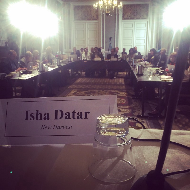 picture of Isha's name plate at the table