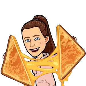 sophie letcher bitmoji with giant grilled cheese